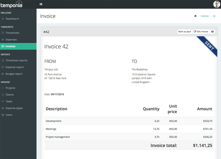 Invoicing